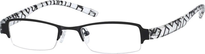 Black Kids’ Rectangle Glasses #733821