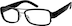Rectangle Glasses 734321 in Black