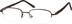 Rectangle Glasses 735615 in Brown