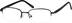 Rectangle Glasses 735621 in Black