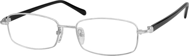 Silver Rectangle Glasses #735711 | Zenni Optical