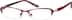 Rectangle Glasses 737718 in Red