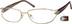 Rectangle Glasses 737814 in Gold