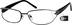 Rectangle Glasses 737821 in Black