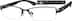Rectangle Glasses 738615 in Brown