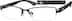 Rectangle Glasses 738621 in Black