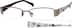 Rectangle Glasses 738818 in Red