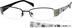 Rectangle Glasses 738821 in Black