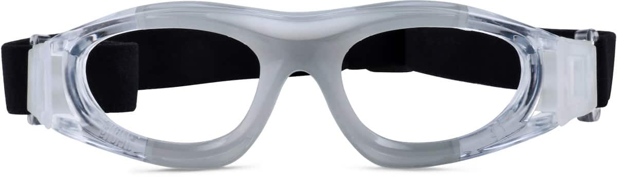 Front view of Kids Sport Goggles 742012 in Gray