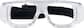 Front view of Prescription Goggles 742823 in Clear thumbnail