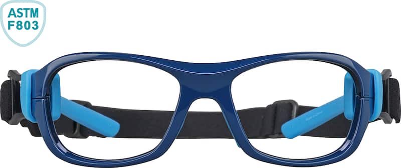 Navy and Light Blue Kids’ Sport Protective Goggles