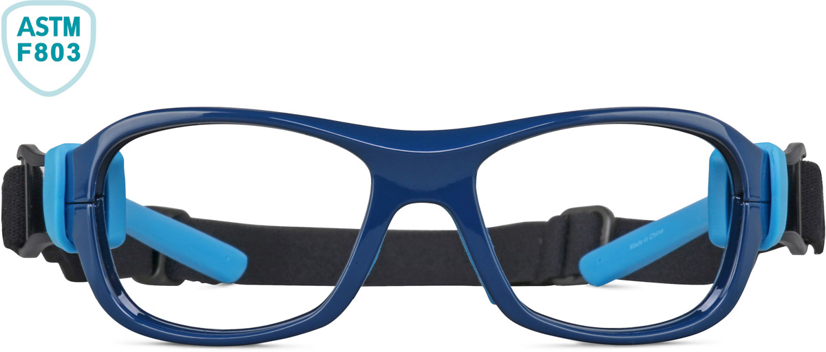 Navy and Light Blue Kids’ Sport Protective Goggles