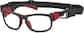 Angle view of Kids' Sport Protective Goggles 743421 in Bulls Black and Red thumbnail