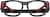 Front view of Kids' Sport Protective Goggles 743421 in Bulls Black and Red thumbnail