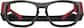 Front view of Kids' Sport Protective Goggles 743421 in Bulls Black and Red thumbnail