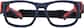 Front view of Kids' Sport Protective Goggles 743426 in Red Sox Red and Blue thumbnail