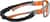 Side view of Sport Protective Goggles 743512 in Gray and Orange thumbnail