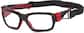 Angle view of Sport Protective Goggles 743521 in Bulls Black and Red thumbnail