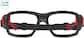 Front view of Sport Protective Goggles 743521 in Bulls Black and Red thumbnail