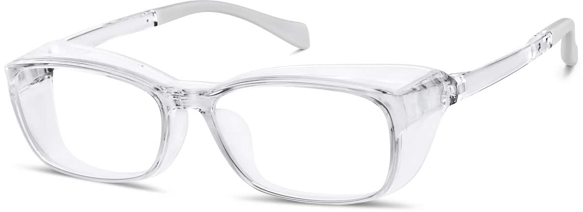 Angle view of Protective Glasses 743923 in Clear