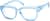Angle view of Square Prescription Protective Glasses 744216 in Blue thumbnail