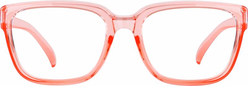 Coral Square Prescription Protective Glasses