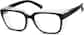 Angle view of Square Prescription Protective Glasses 744221 in Black thumbnail
