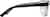 Side view of Square Prescription Protective Glasses 744221 in Black thumbnail
