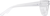 Side view of Square Prescription Protective Glasses 744223 in Clear thumbnail