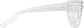 Side view of Square Prescription Protective Glasses 744223 in Clear thumbnail