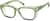 Angle view of Square Prescription Protective Glasses 744224 in Green thumbnail