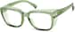 Angle view of Square Prescription Protective Glasses 744224 in Green thumbnail