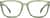 Front view of Square Prescription Protective Glasses 744224 in Green thumbnail