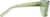 Side view of Square Prescription Protective Glasses 744224 in Green thumbnail