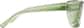 Side view of Square Prescription Protective Glasses 744224 in Green thumbnail