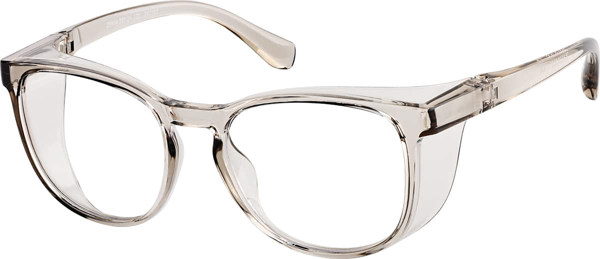 Angle view of Square Glasses 747112 in Gray