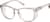 Angle view of Square Glasses 747112 in Gray thumbnail