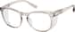 Angle view of Square Glasses 747112 in Gray thumbnail