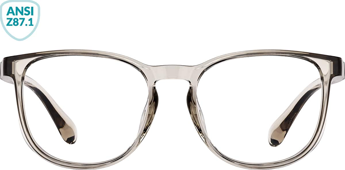 Front view of Square Glasses 747112 in Gray