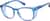 Angle view of Square Glasses 747116 in Blue thumbnail