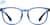 Front view of Square Glasses 747116 in Blue thumbnail