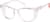 Angle view of Square Glasses 747119 in Pink thumbnail