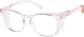 Angle view of Square Glasses 747119 in Pink thumbnail