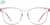 Front view of Square Glasses 747119 in Pink thumbnail