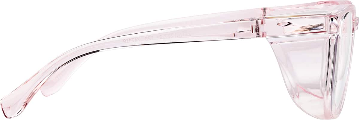 Side view of Square Glasses 747119 in Pink