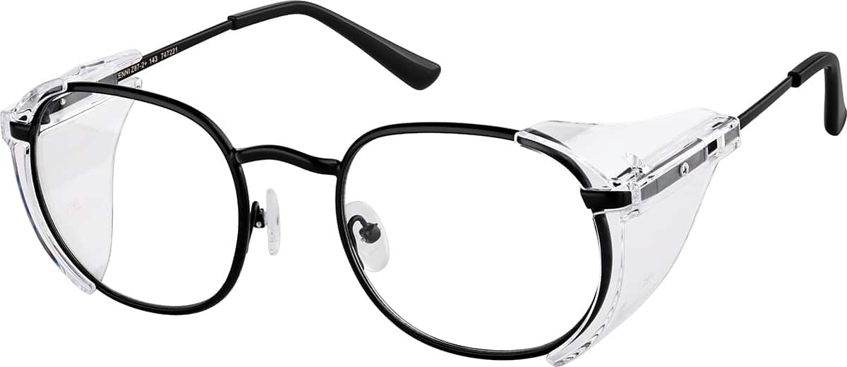 Angle view of Protective Glasses 747221 in Black