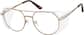 Angle view of Protective Glasses 747815 in Brown thumbnail