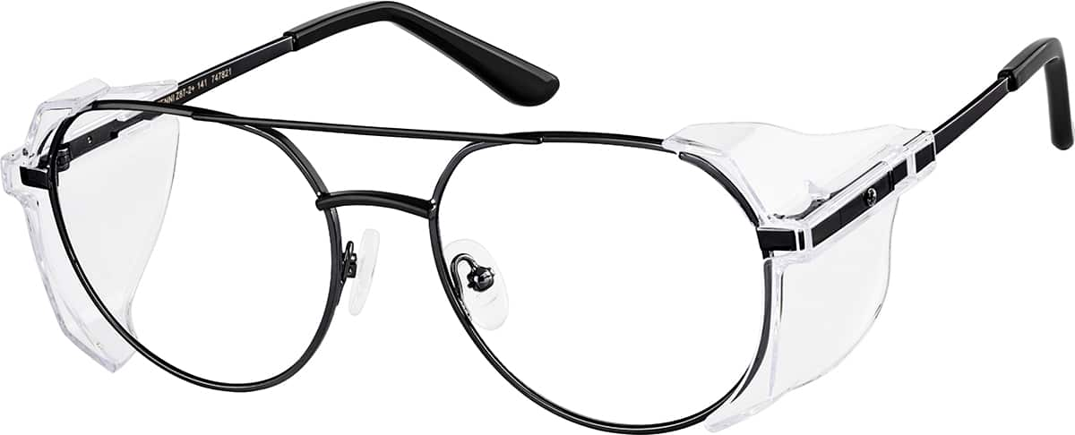 Angle view of Protective Glasses 747821 in Black