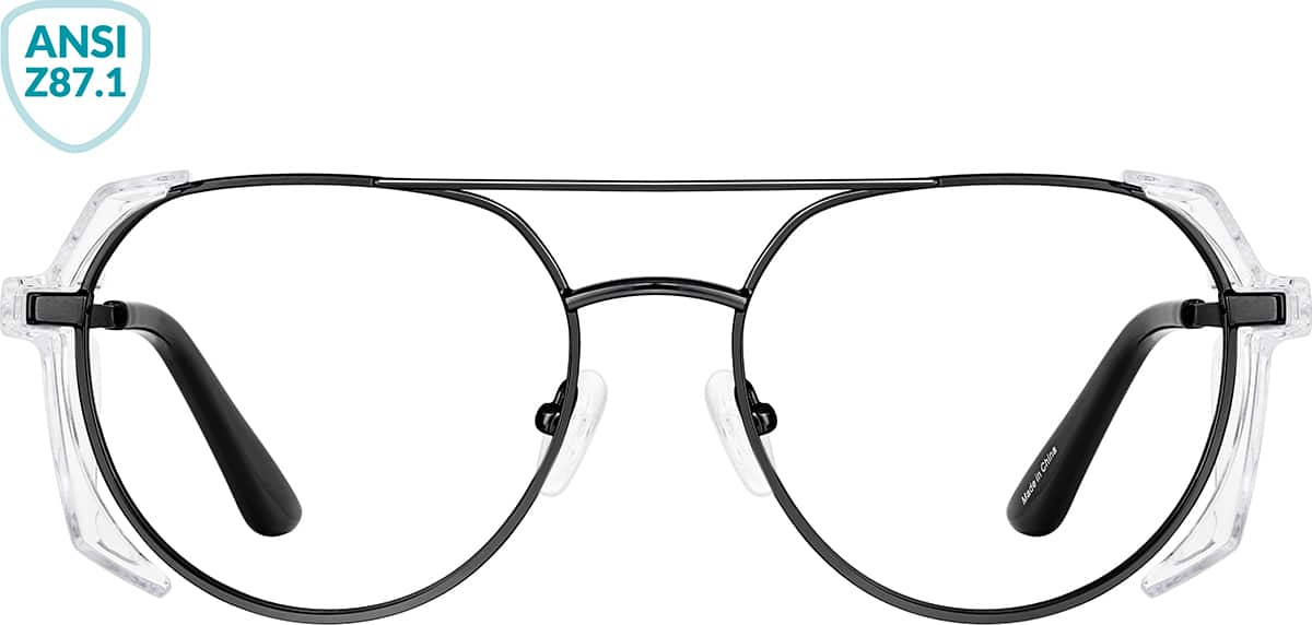 Front view of Protective Glasses 747821 in Black