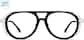 Front view of Z87.1 Safety Glasses 748321 in Matte Black thumbnail